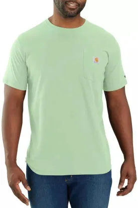 104616 - Carhartt force® relaxed fit midweight short-sleeve pocket t-shirt - Glass Blue