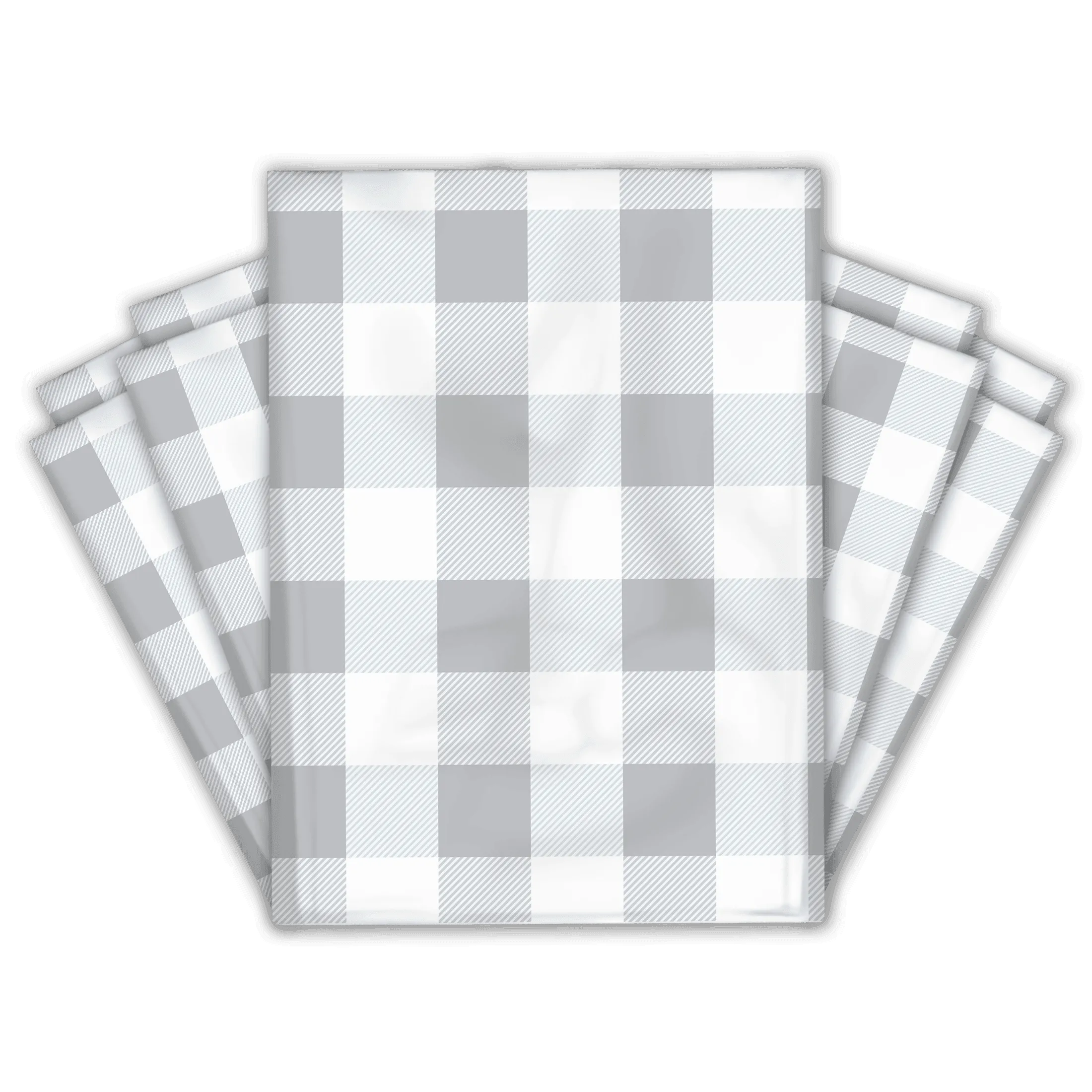 10x13 Buffalo Check Thank You Designer Poly Mailers Shipping Envelopes Premium Printed Bags