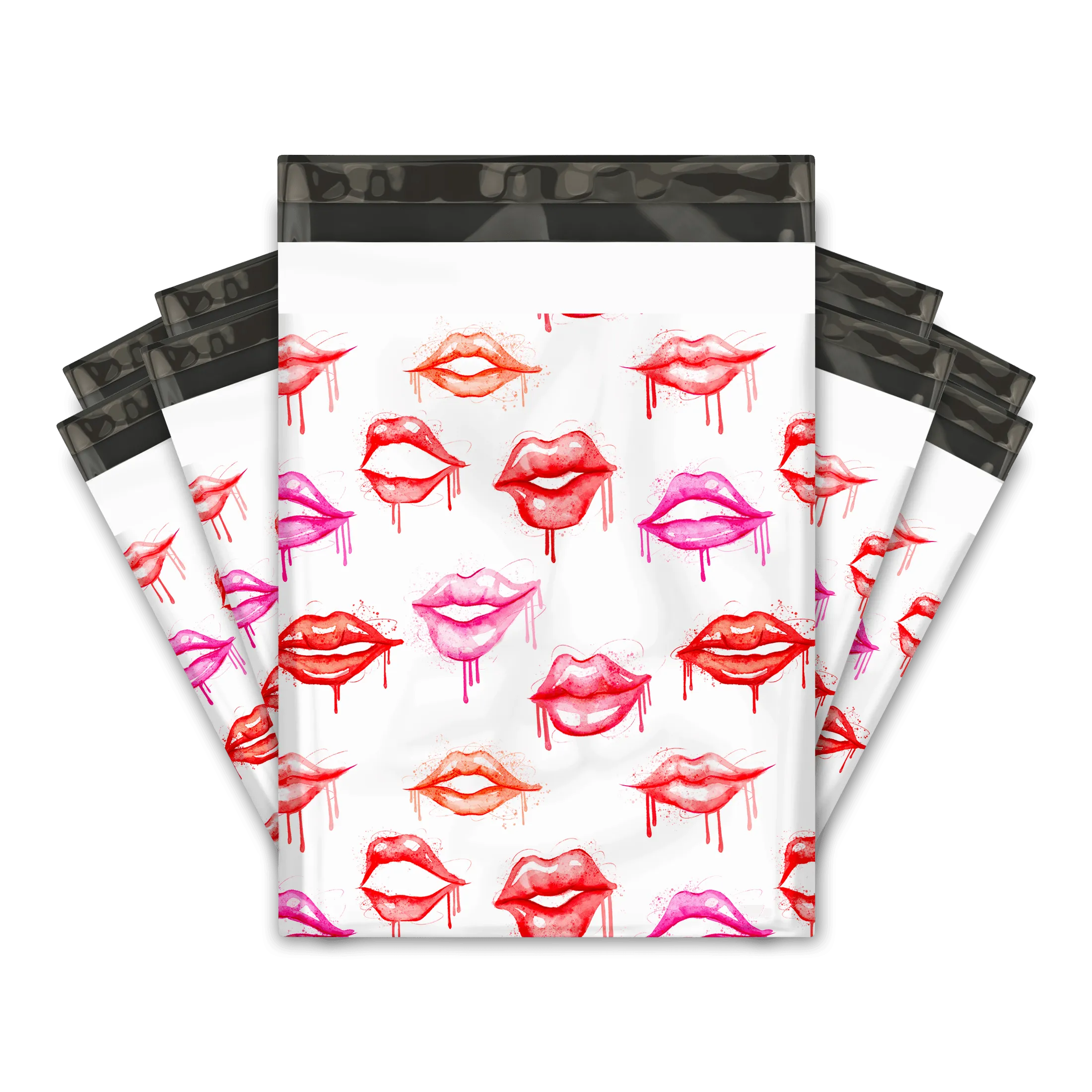 10x13 Lips Poly Mailers Shipping Envelopes Premium Printed Bags