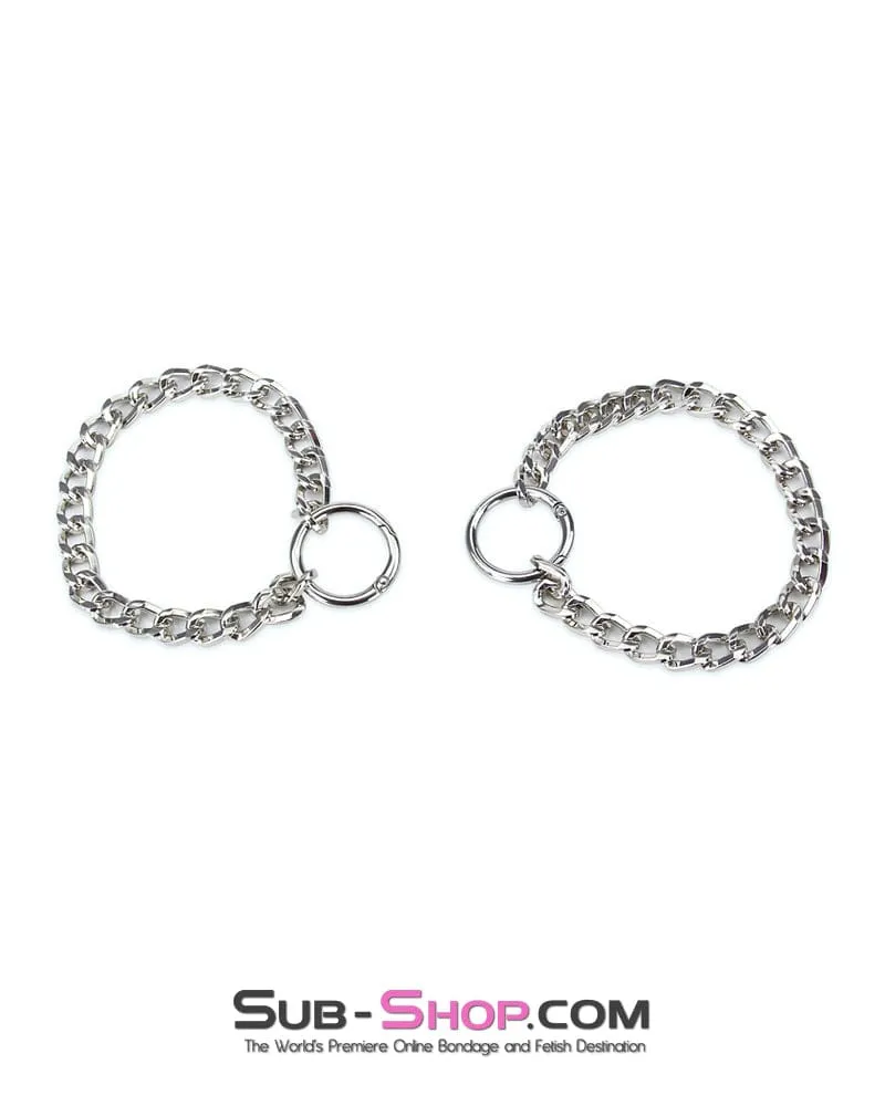 8878RS-SIS      Sissy Boi Jeweled Chain Ankle Cuffs