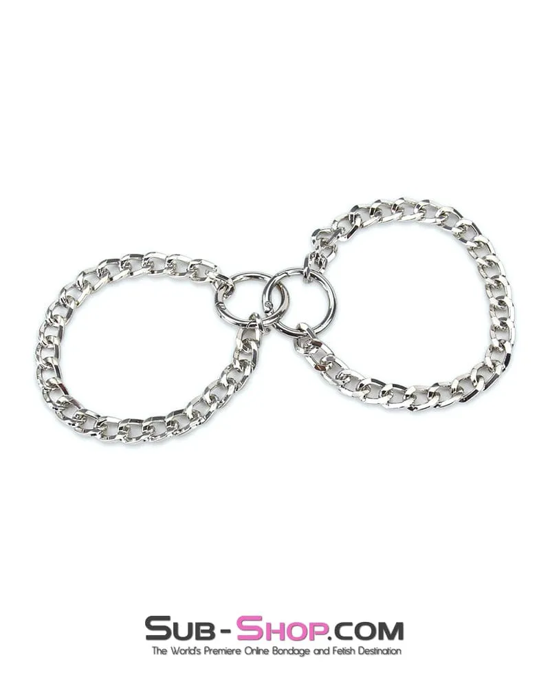 8878RS-SIS      Sissy Boi Jeweled Chain Ankle Cuffs