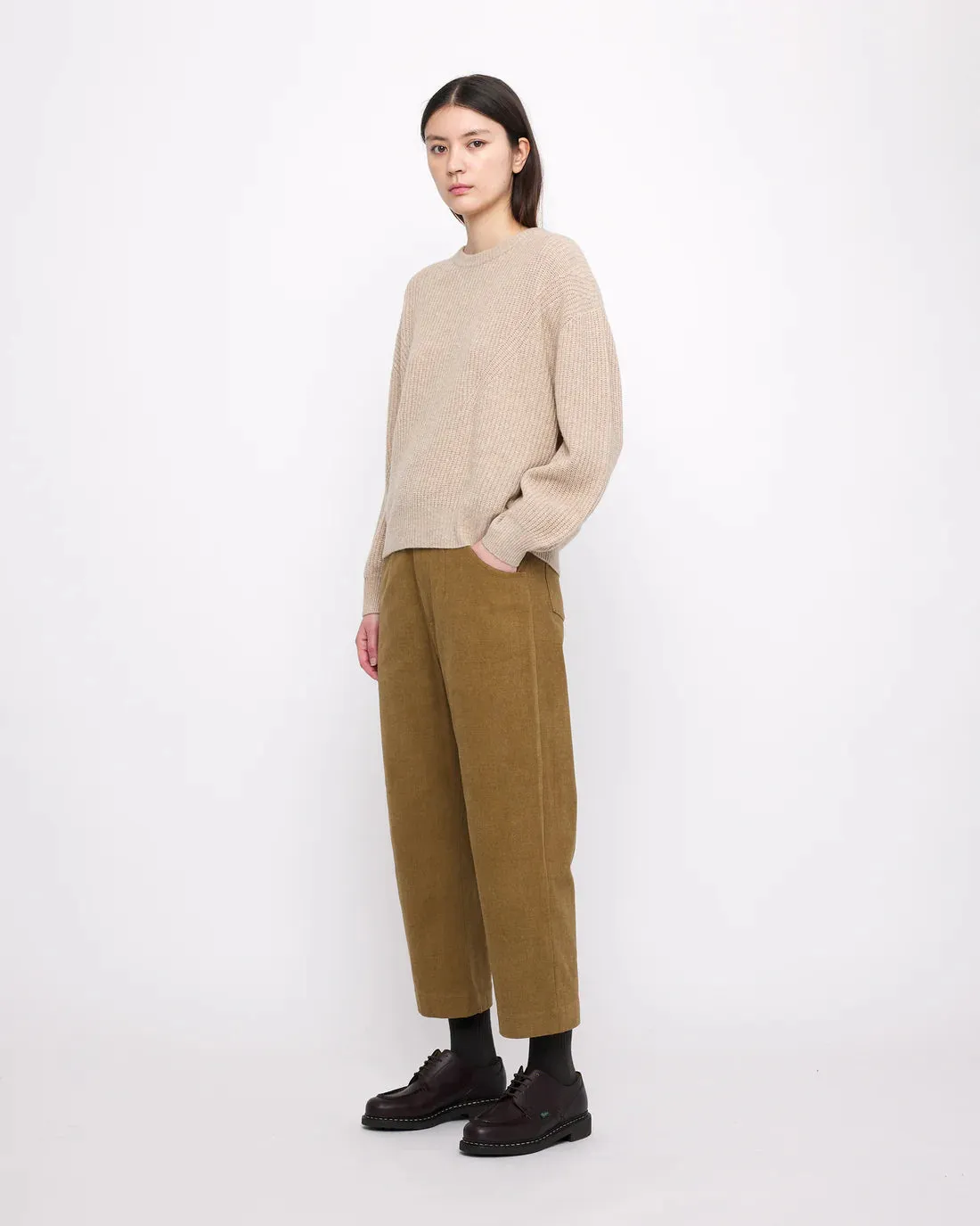 Almond Signature Yak Poet Sweater