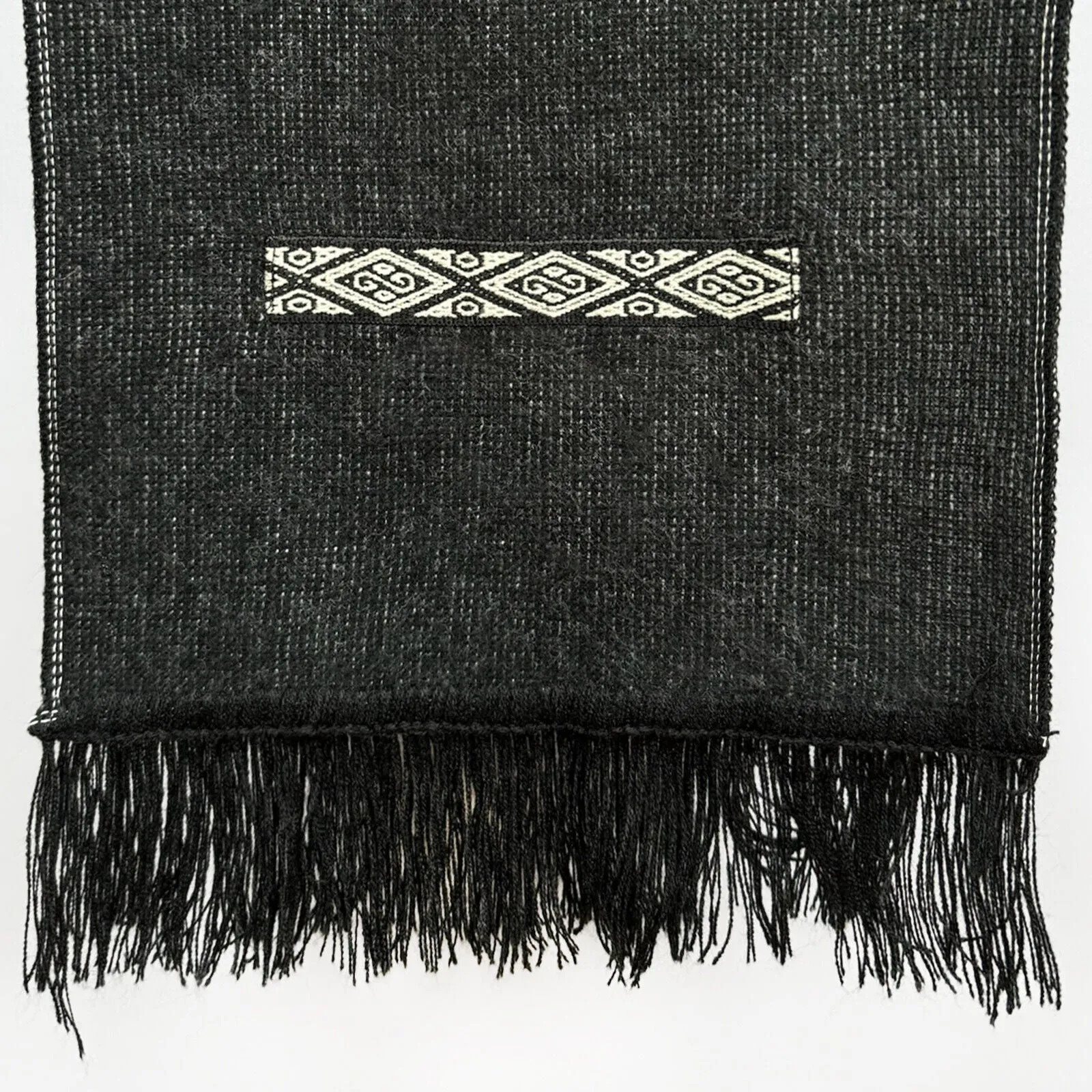 Alpaca Wool Scarves - Dual-Tone, Brushed Finish, Embroidery - Andean Elegance