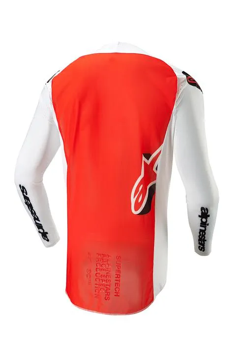 Alpinestars MX24 Supertech Ward Jersey White Orange