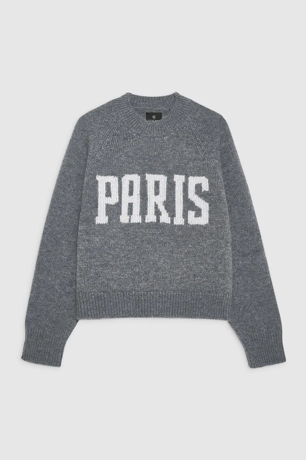 Anine Bing - Kendrick Sweater in University Paris Charcoal