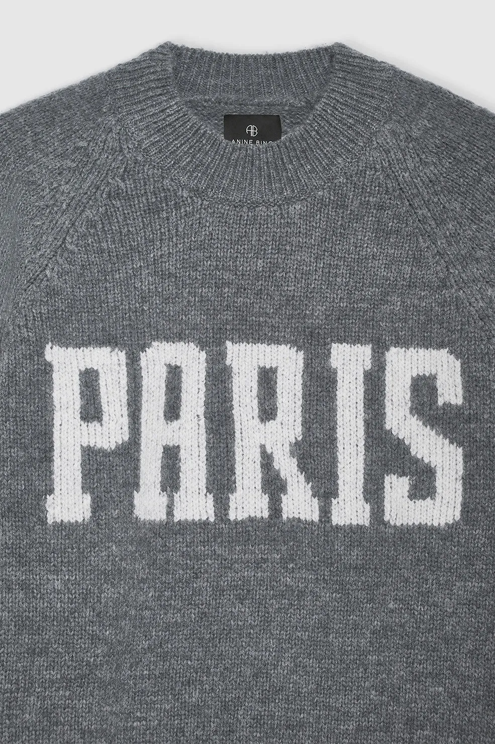 Anine Bing - Kendrick Sweater in University Paris Charcoal