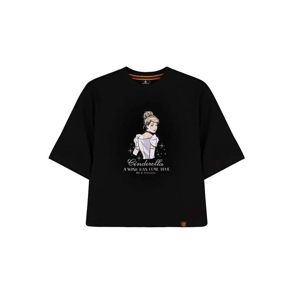 Beast Kingdom Disney Princess Series: Cinderella Women Tee (Black)