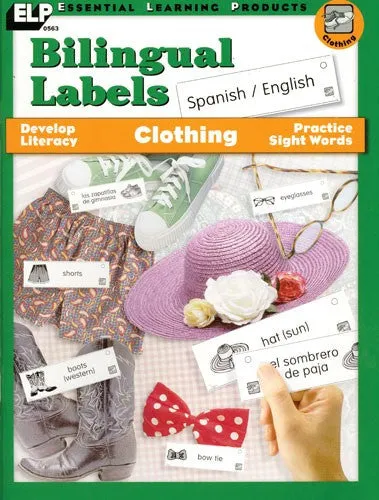 Bilingual Labels - Clothes Spanish/English