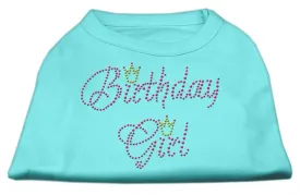 Birthday Girl Rhinestone Shirt Aqua S (10)