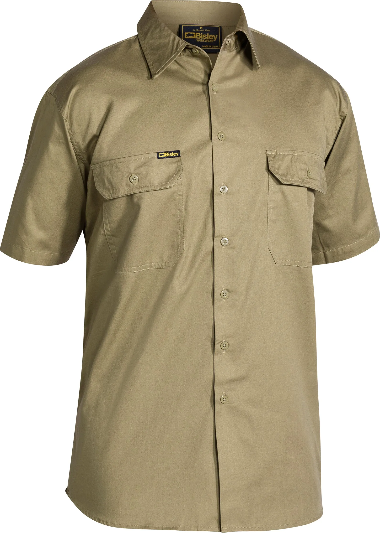 BS1893 Bisley Cool Lightweight Drill Shirt - Short Sleeve