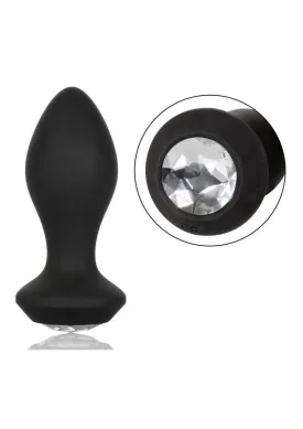 CalExotics Power Gem Vibrating Crystal Probe Silicone Rechargeable Butt Plug