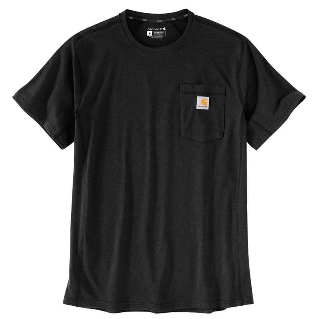 Carhartt force® relaxed fit midweight short-sleeve pocket t-shirt - Black