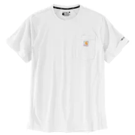 Carhartt Men's Force® Relaxed Fit Midweight Short Sleeve Pocket Tee_White