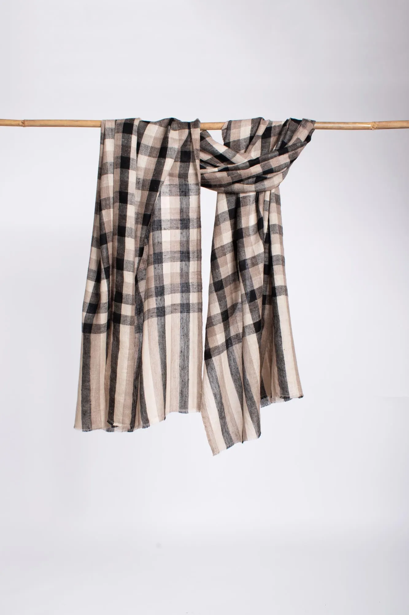 Classic Handloomed Kashmiri Cashmere Scarf - MUKHTA