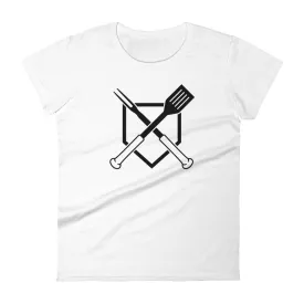 Crossed Plate Women's Fitted T-Shirt