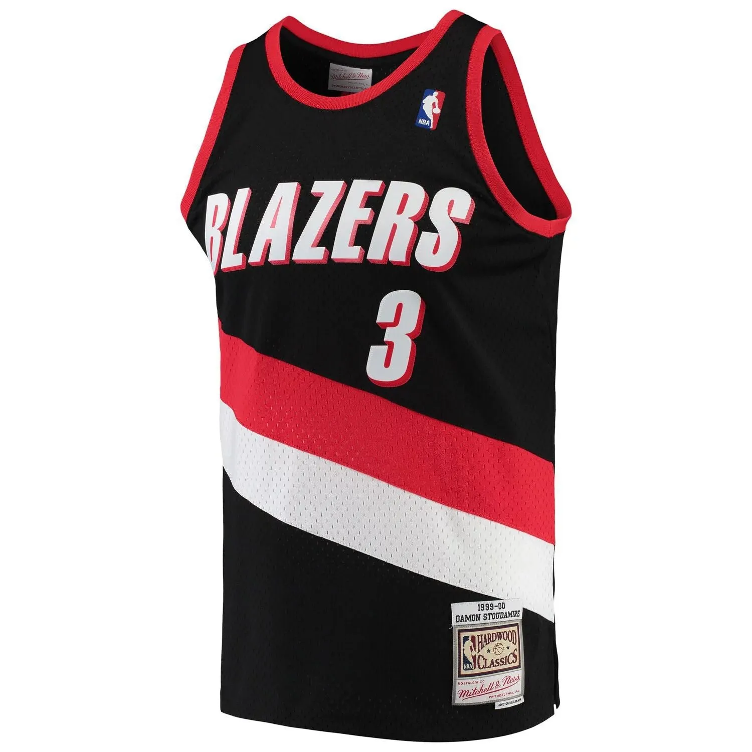 Damon Stoudamire Portland Trail Blazers Mitchell & Ness Hardwood Classics Swingman Jersey - Black