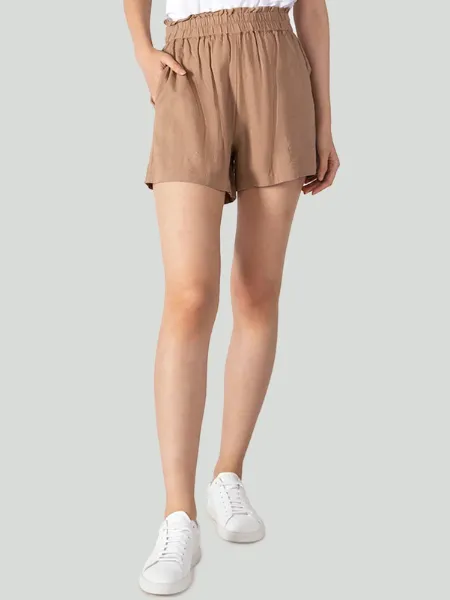 Dex Elastic Waist Shorts With Pockets