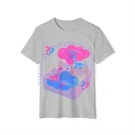 Dino gender reveal unisex organic t-shirt