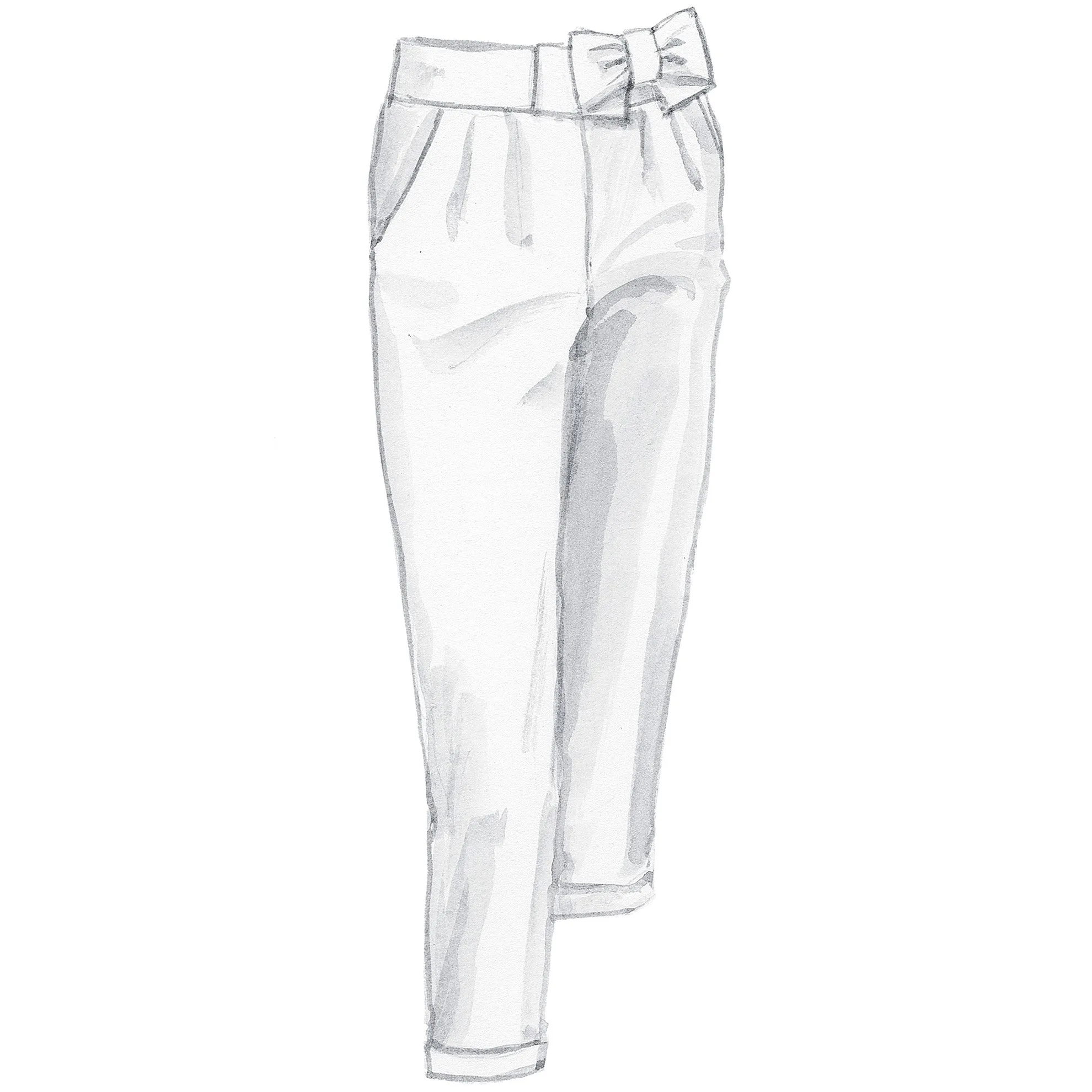 East Hampton Bow-Waist Capris