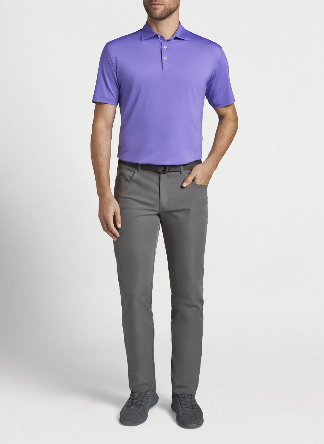 eb66 Performance Five-Pocket Pant in Iron by Peter Millar