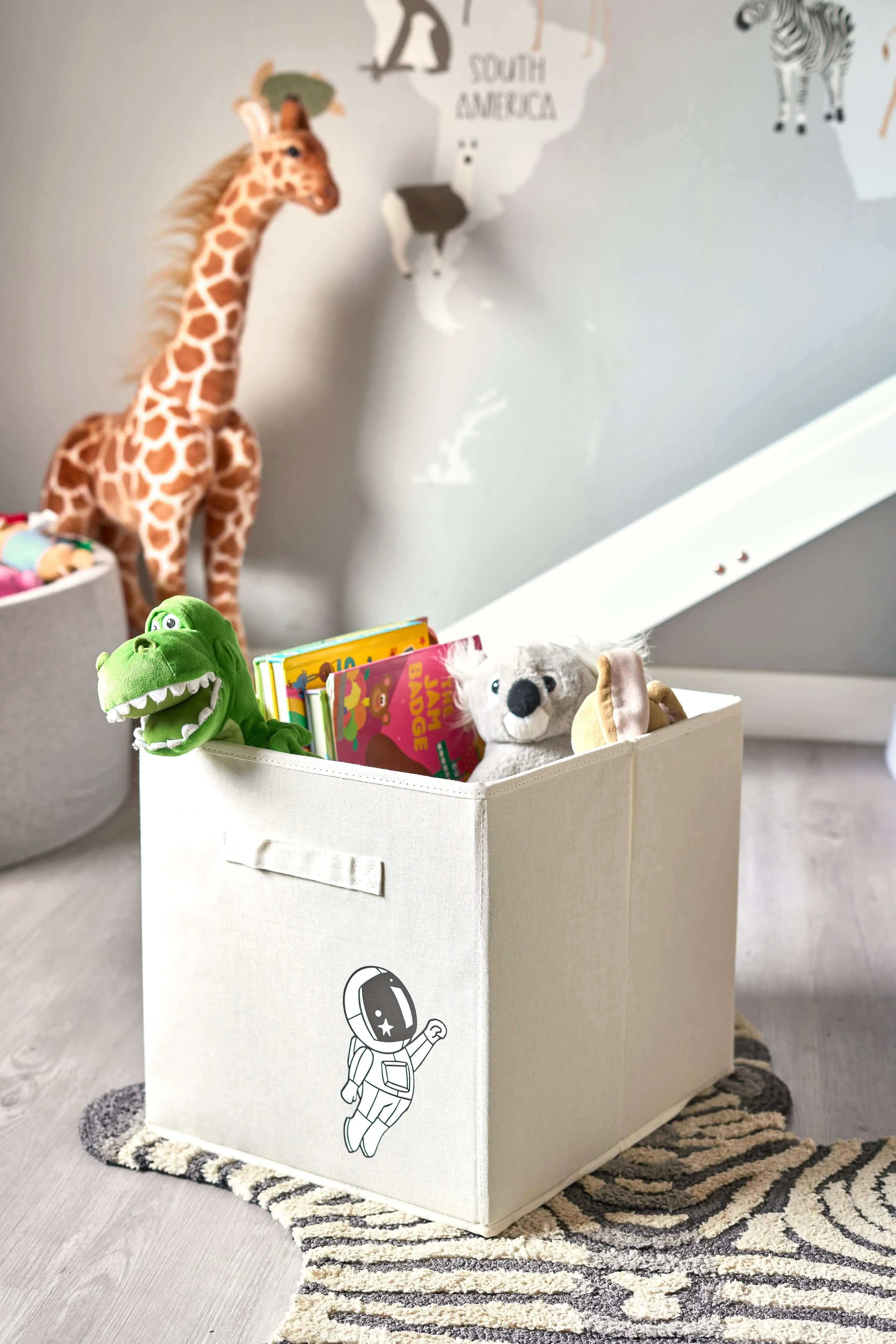 Foldable Material Children's Storage Box - 33 x 38 x 33cm