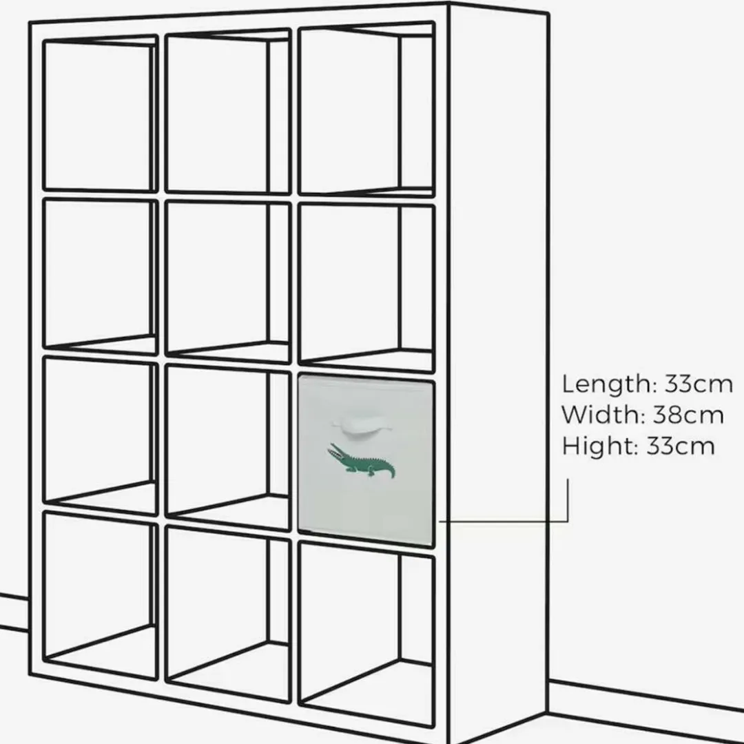 Foldable Material Children's Storage Box - 33 x 38 x 33cm