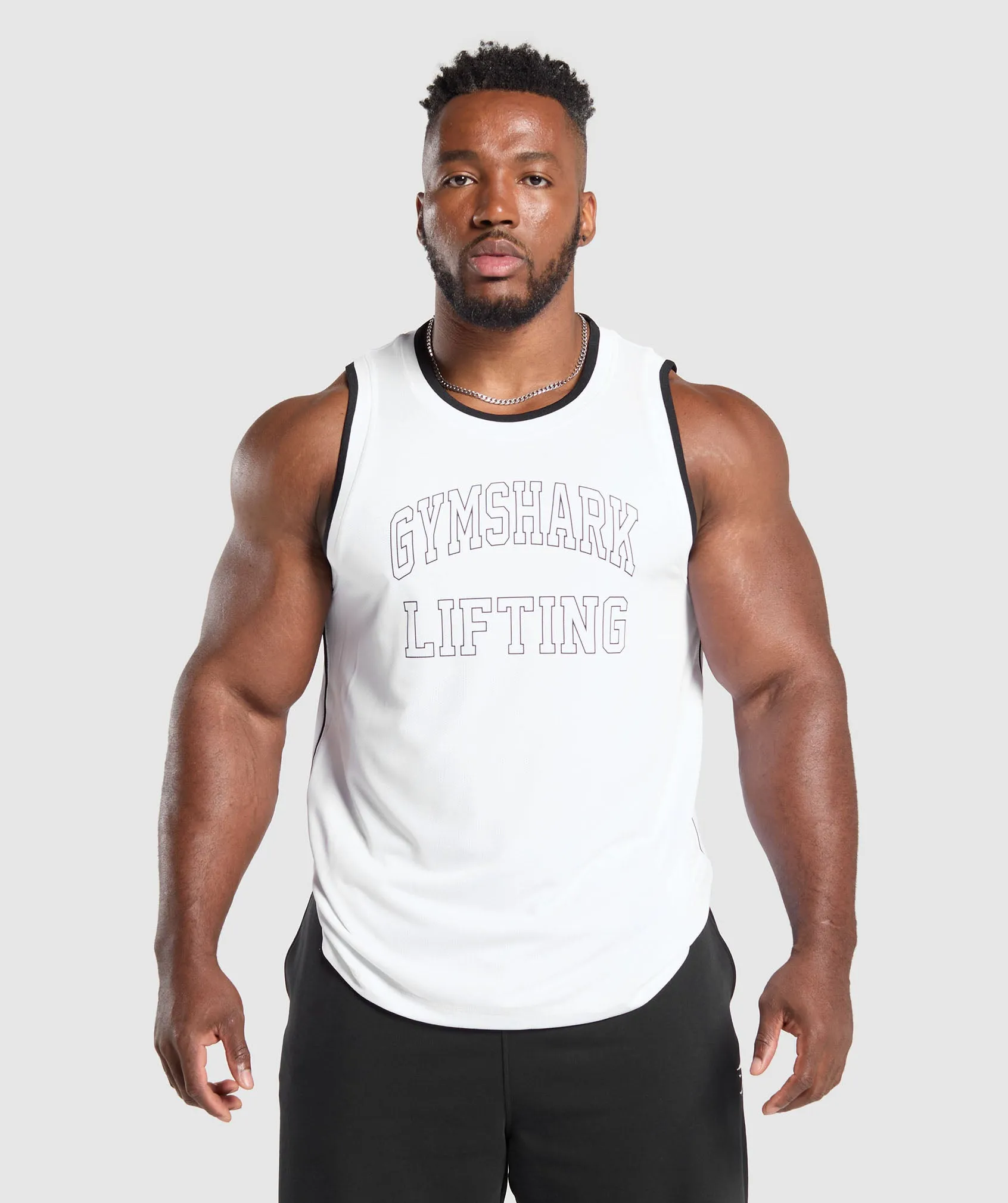 Gymshark Mesh Tank - White