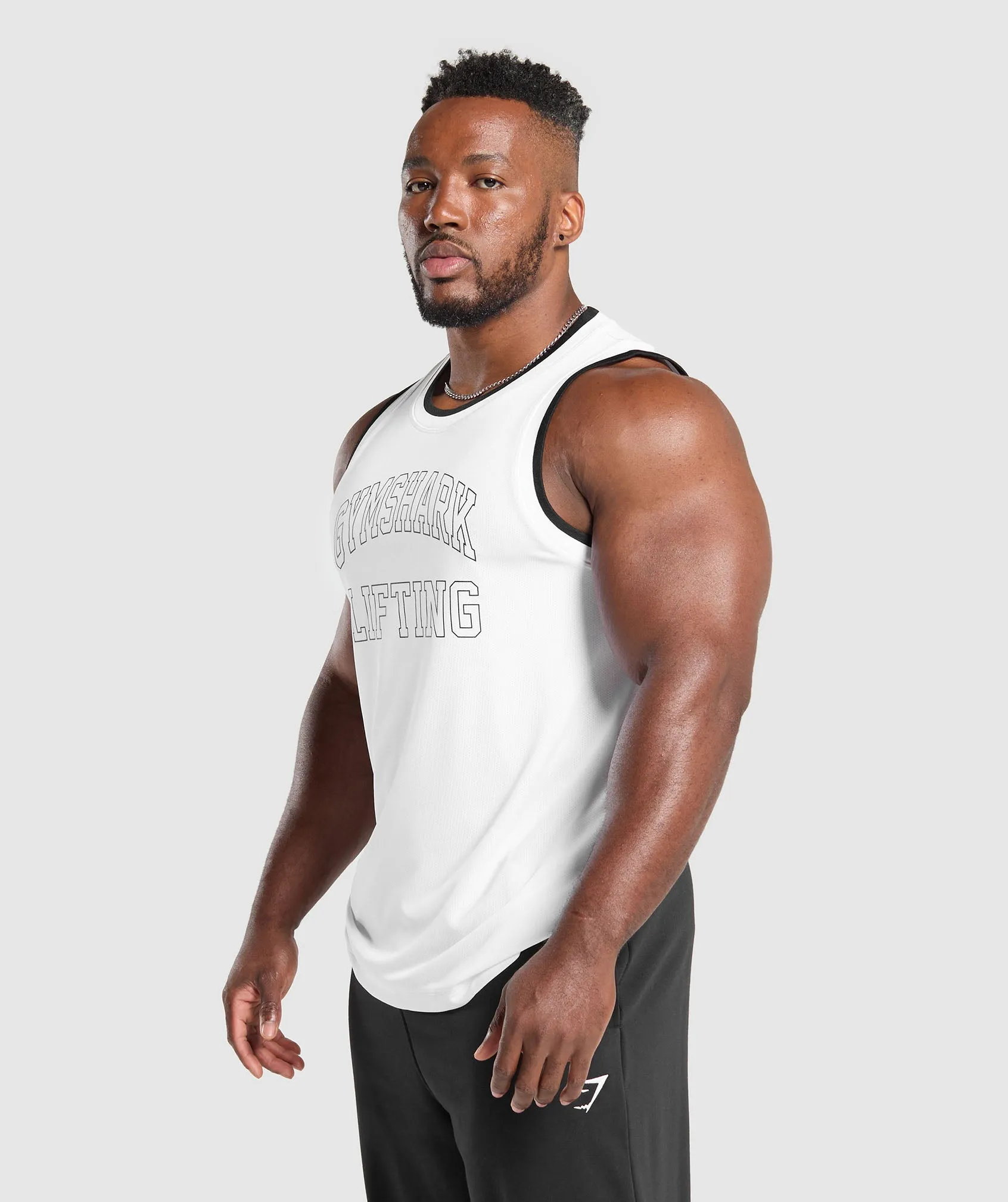 Gymshark Mesh Tank - White