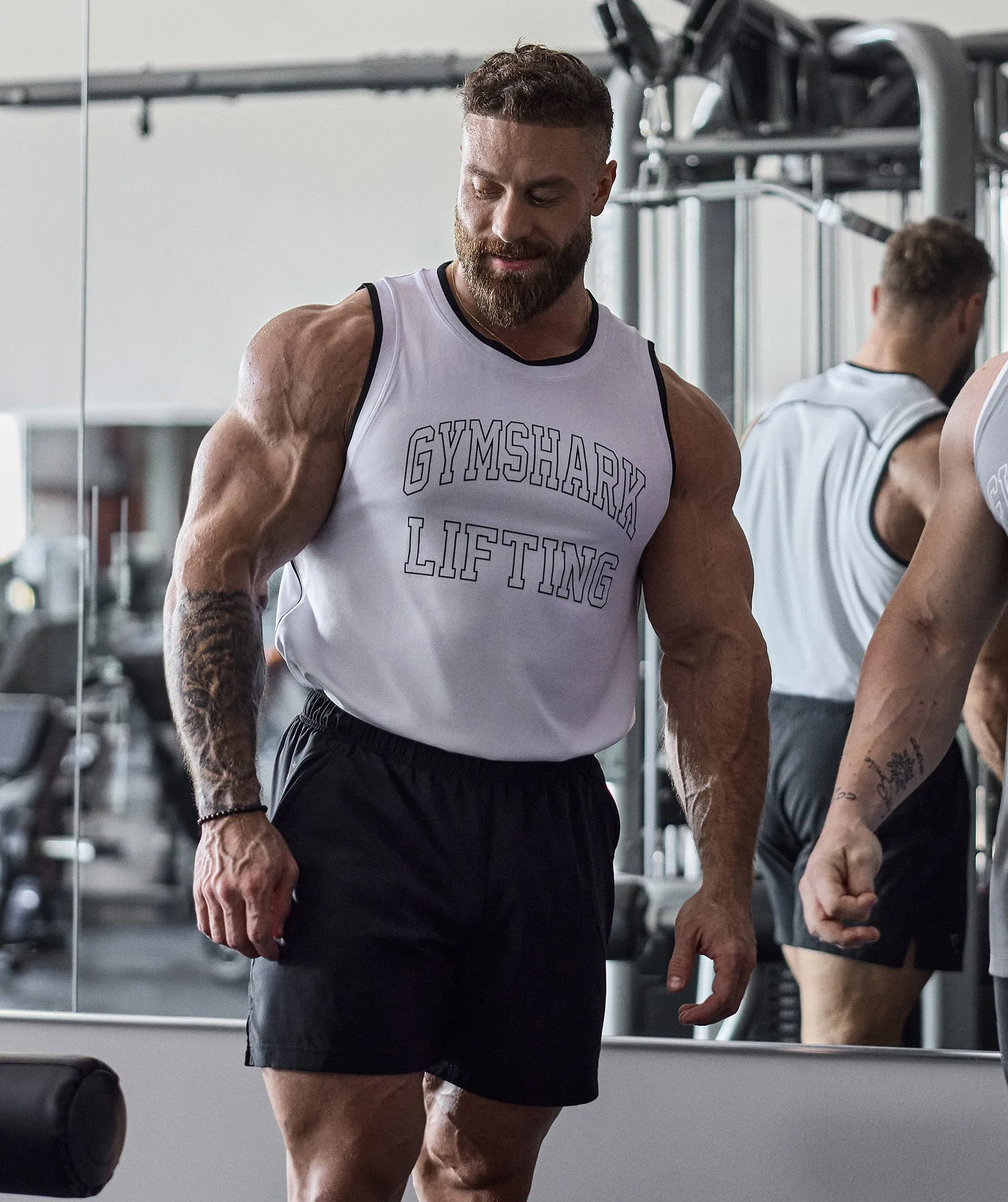 Gymshark Mesh Tank - White