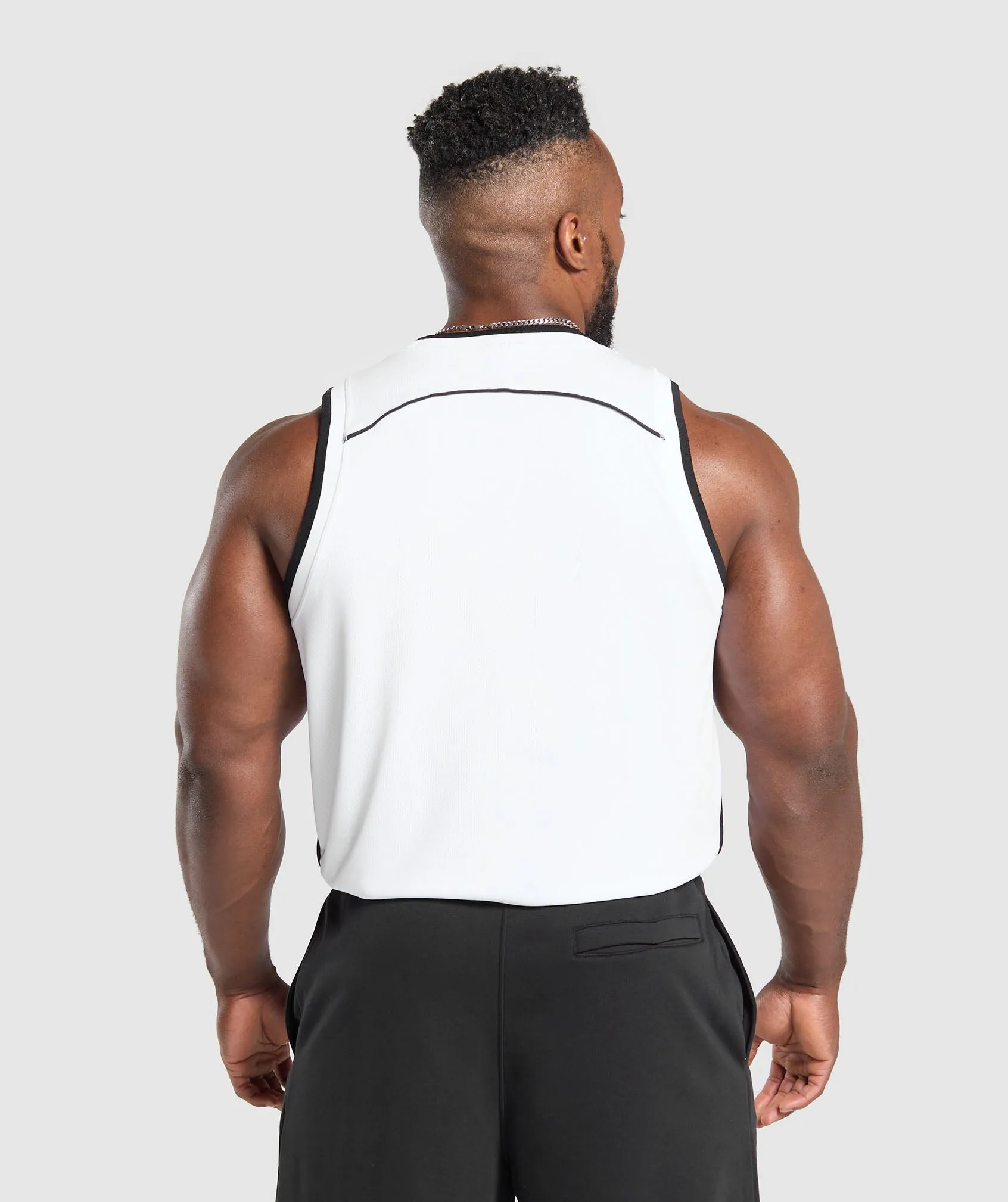 Gymshark Mesh Tank - White