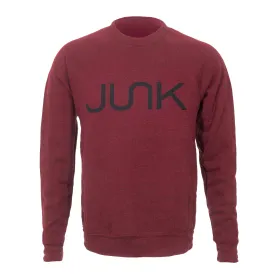 JUNK Heathered Cardinal Crew Sweatshirt