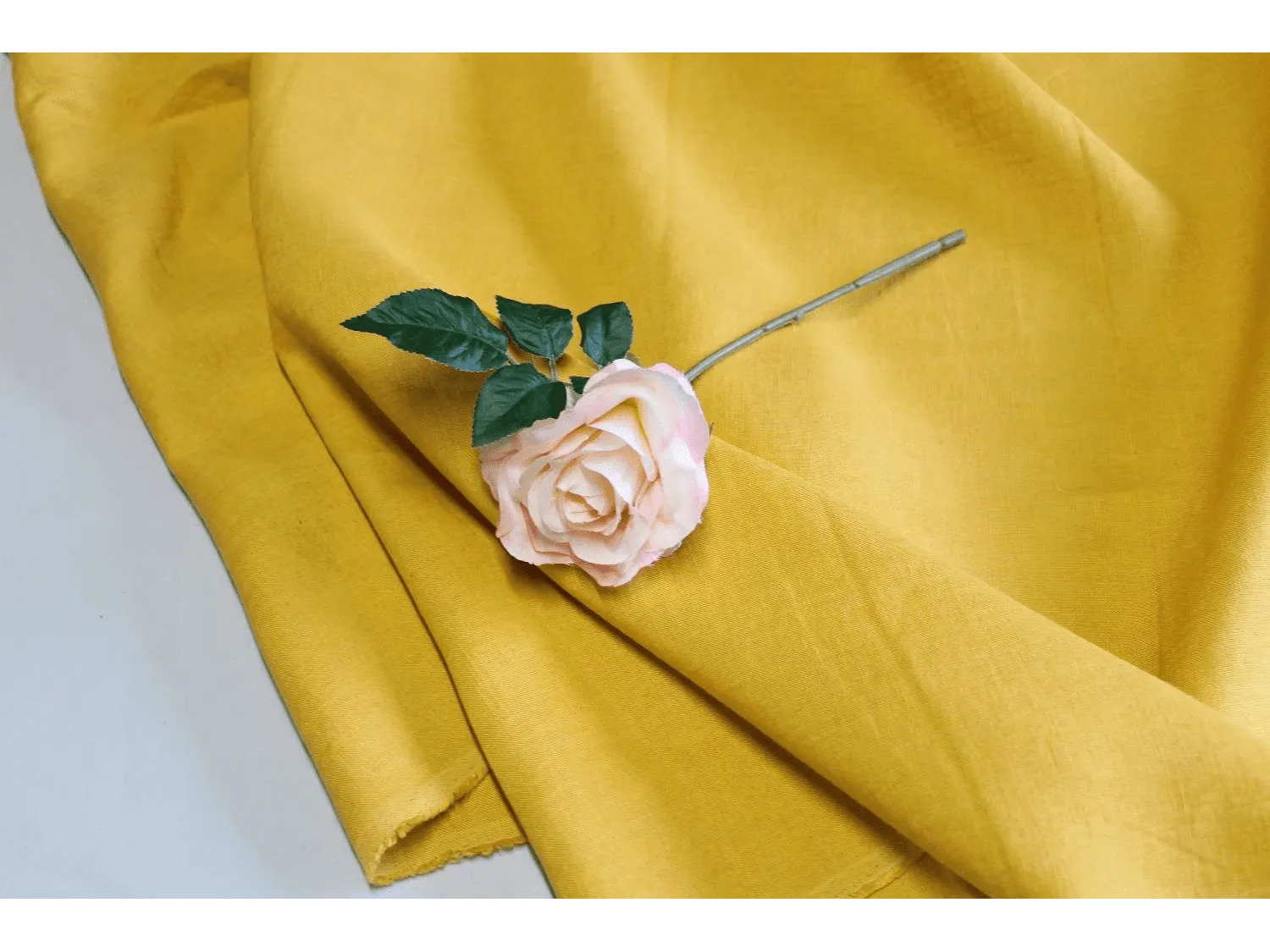 Luxury Mustard  Yellow Pure Linen Fabric - Superior Quality by Truly Sumptuous