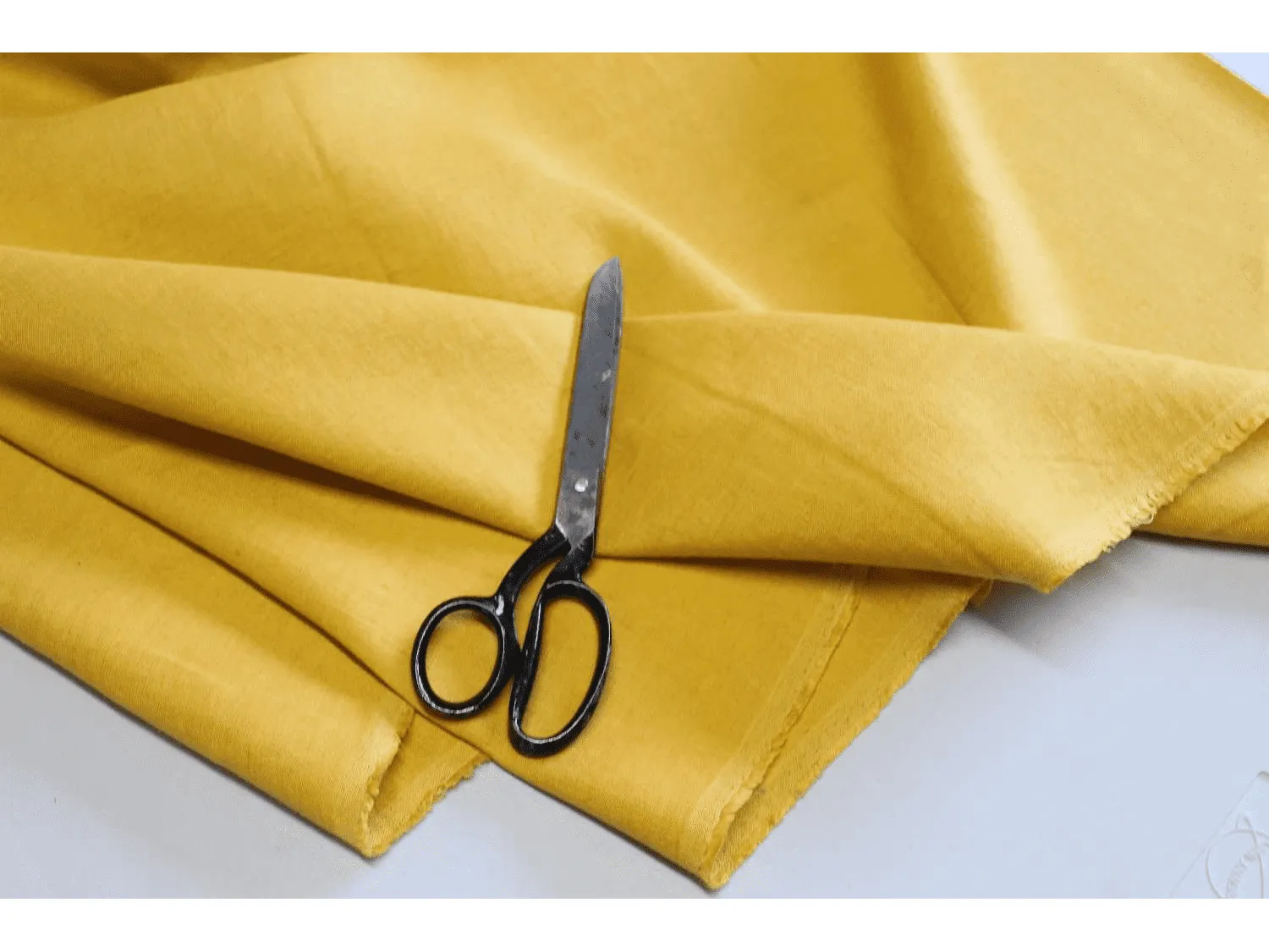 Luxury Mustard  Yellow Pure Linen Fabric - Superior Quality by Truly Sumptuous