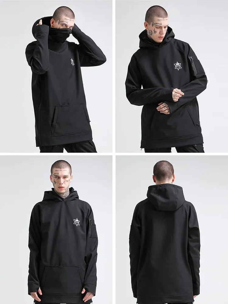 Men's Black Snowboard Hoodie