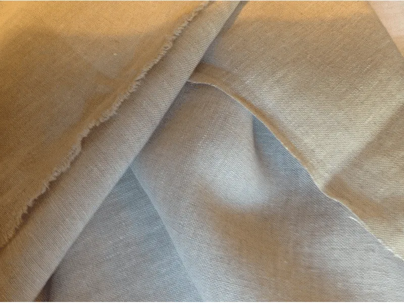 Natural Colour Pure Linen Fabric - Luxury Superior Quality only a few m left CLEARANCE