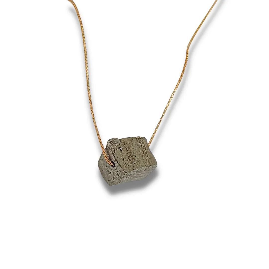 Pyrite - 14k Gold Plated Necklace