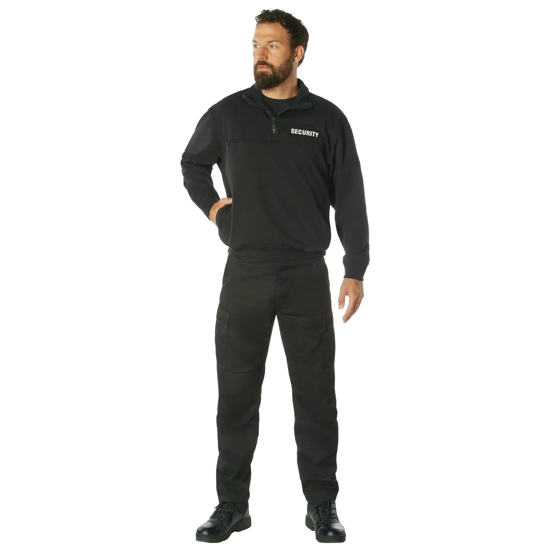 Rothco Security 1/4 Zip Job Shirt - Black