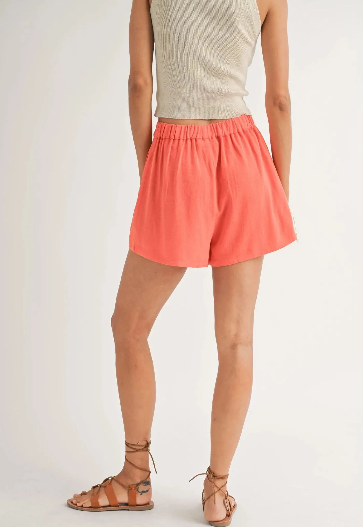 Sadie & Sage Shoreline Back Elastic Short