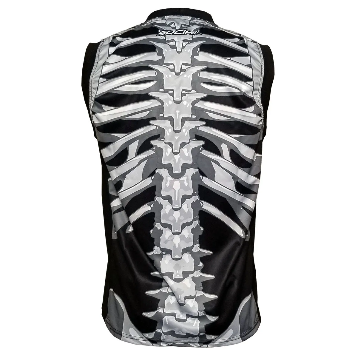 Social Paintball Grit Sleeveless Jersey - Skeleton Bones