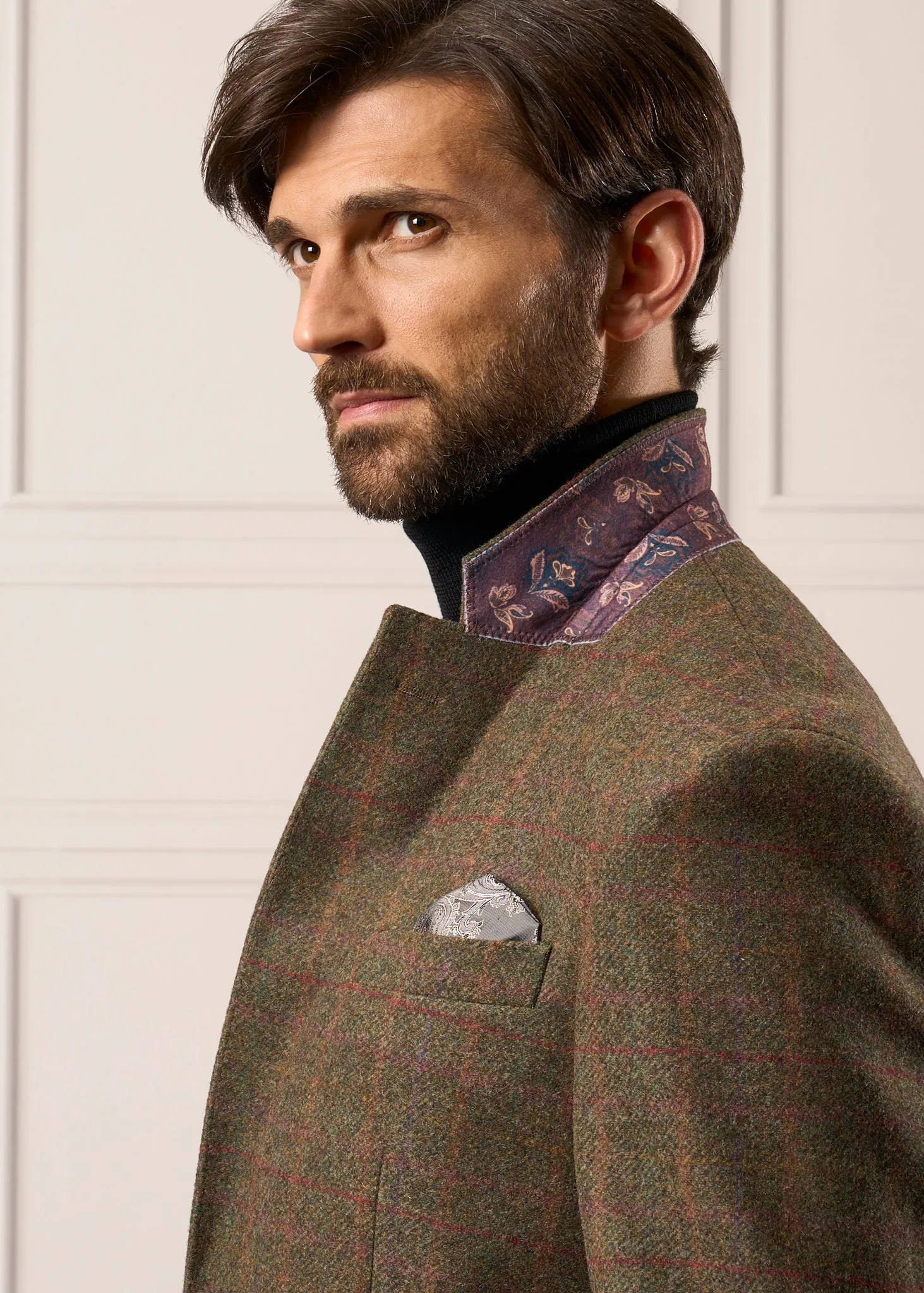 Surrey Tweed Lined Blazer In Hemlock - Regular Fit