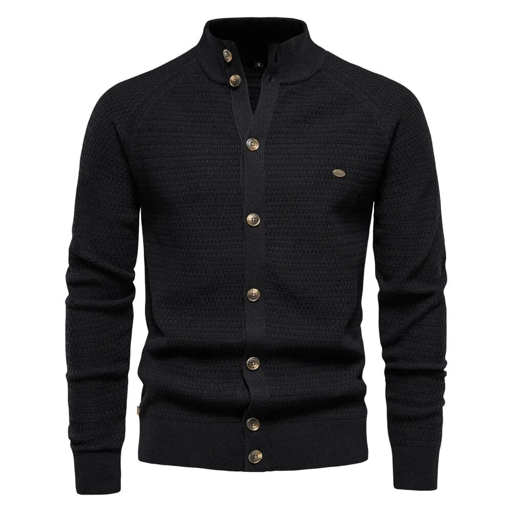 The Reuben Slim Fit Knitted Pullover Cardigan - Multiple Colors