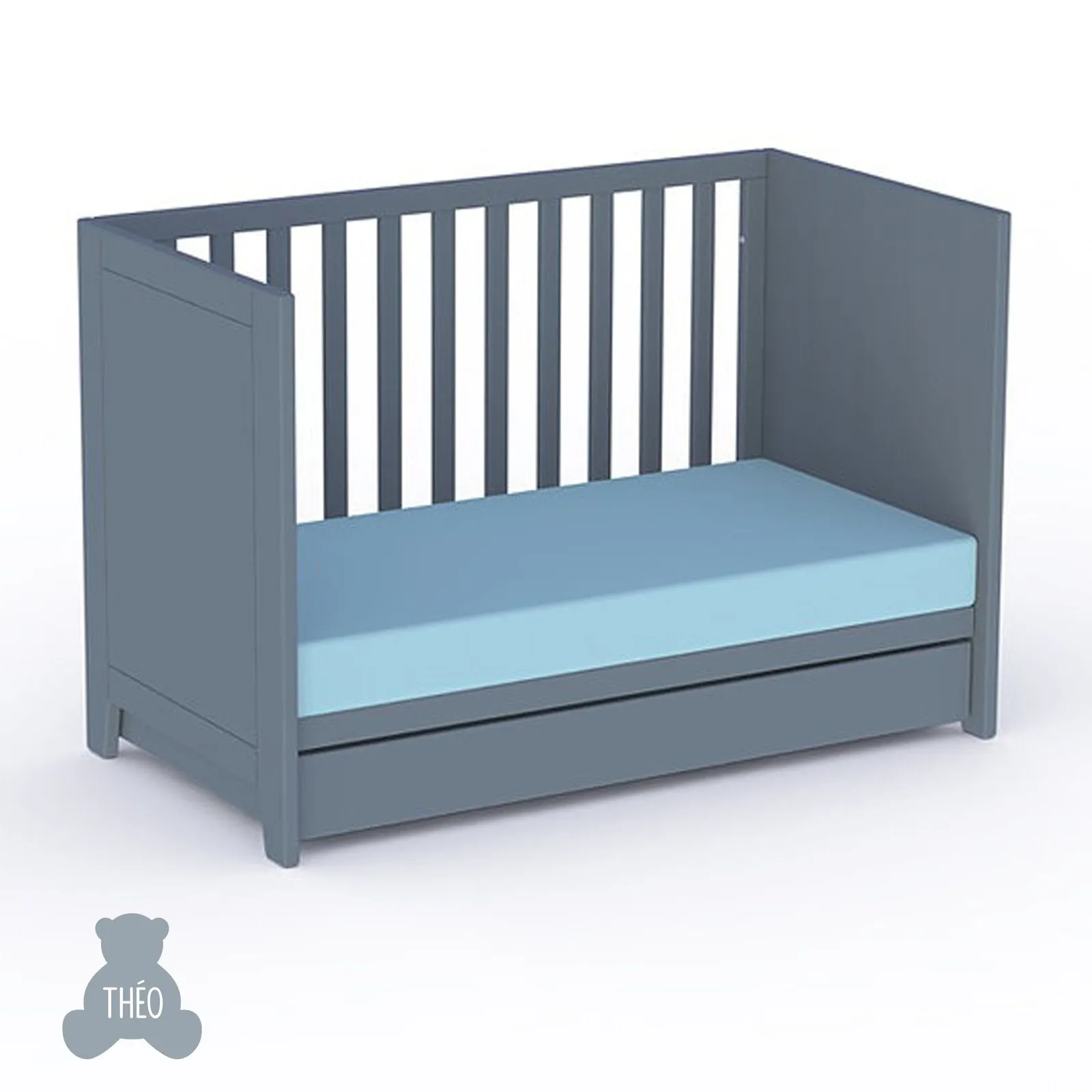 THEO Bed Lili 60 x 120 cm Multi Evolutif x 4 - Silex