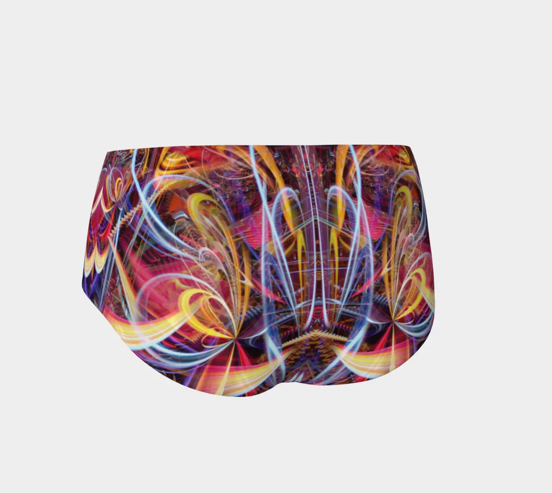 TRIPPING THE LIGHT FANTASTIC MINI SHORTS