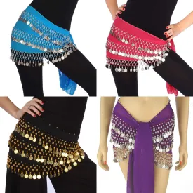 Wholesale Lots of 24 Chiffon BellyDance Hip Scarf (Model CC)