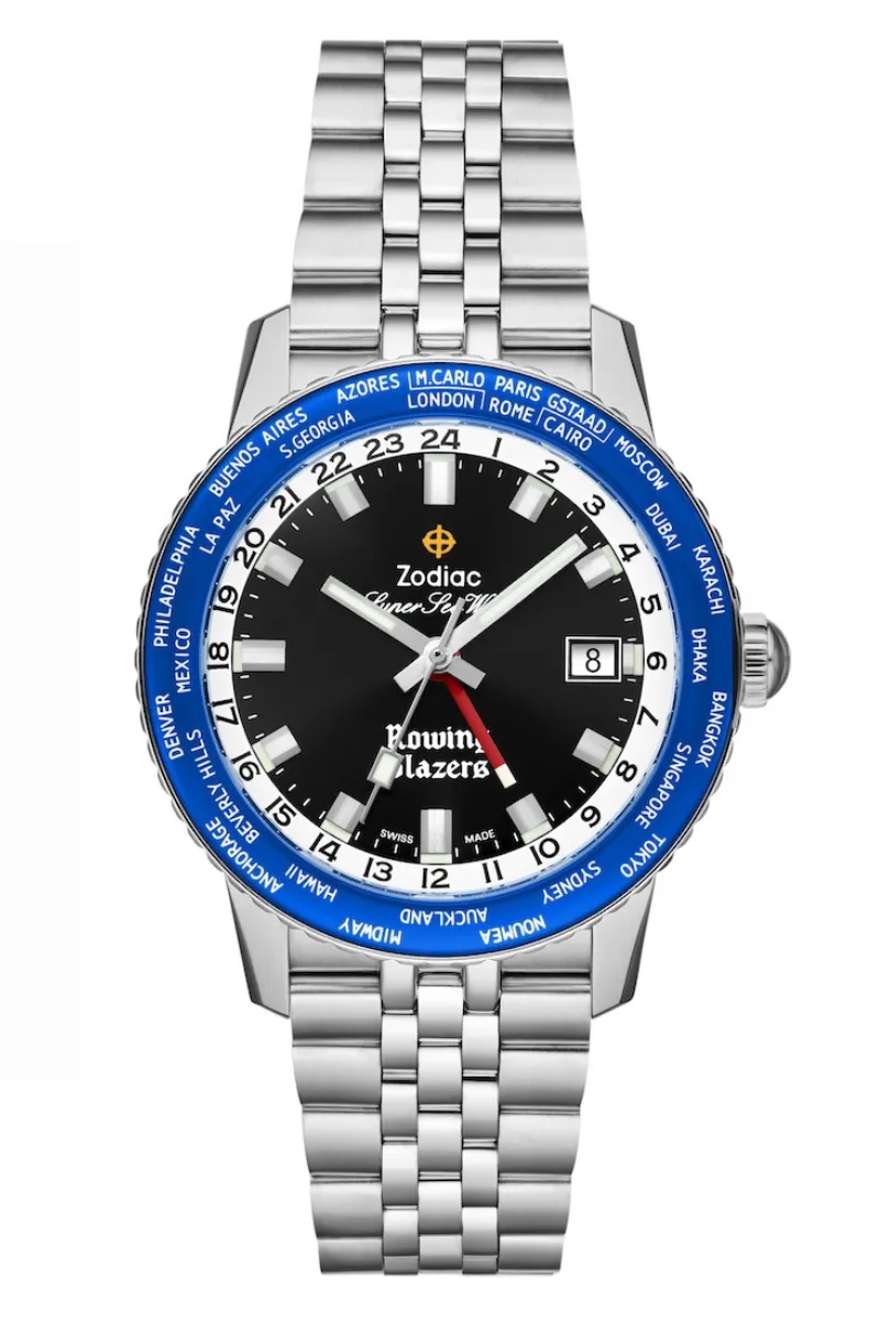 Zodiac Super Sea Wolf World Time Rowing Blazers Limited Edition ZO9414